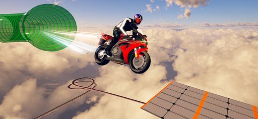 Screenshot 1: Stunt Bike Rider : Crazy Games 4+