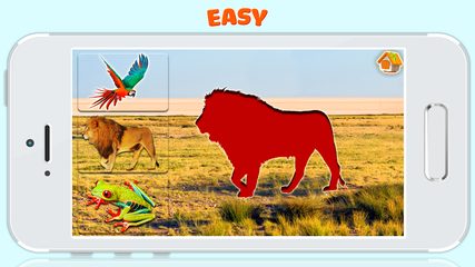 Screenshot 1: Animals jigsaw puzzle games for baby toddler kids