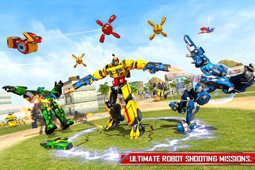 Screenshot 3: Flying Ghost Robot Car Game
