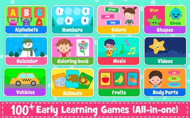 Screenshot 1: Kids Preschool Learning Games - 150 Toddler games