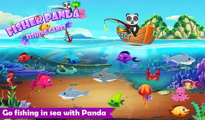 Screenshot 1: Fisher Panda - Fishing Games