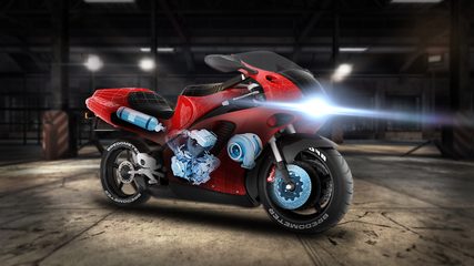 Screenshot 2: MotorBike : Drag Racing Game