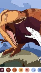 Screenshot 3: Dinosaur Coloring Book – Encyclopedia for Kids