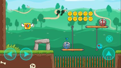 Screenshot 2: Red and Blue Ball : The Forest