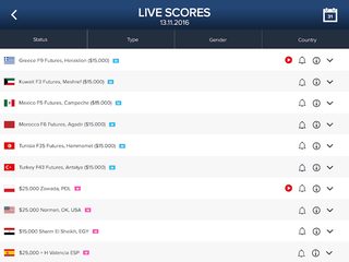 Screenshot 7: ITF Live Scores