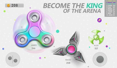 Screenshot 2: Realtime Fidget Spinner Games
