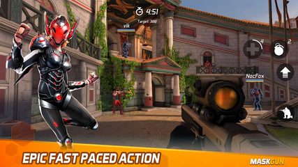 Screenshot 1: MaskGun: FPS Shooting Gun Game