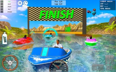 Screenshot 2: Xtreme Boat Racing 2019: Speed Jet Ski Stunt Games