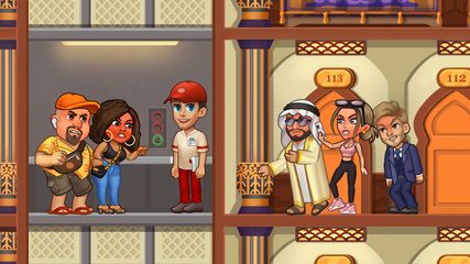 Screenshot 1: Doorman Story: idle hotel game