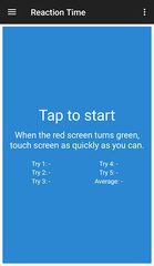 Screenshot 1: Reaction Time