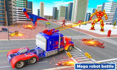 Screenshot 3: Flying Dragon Transport Truck Transform Robot Game