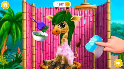 Screenshot 3: Baby Jungle Animal Hair Salon