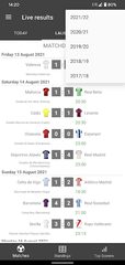 Screenshot 7: Live Scores for La Liga Santander 2021/2022
