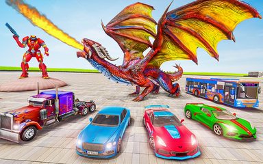 Screenshot 6: Dragon Robot Car Games 3d