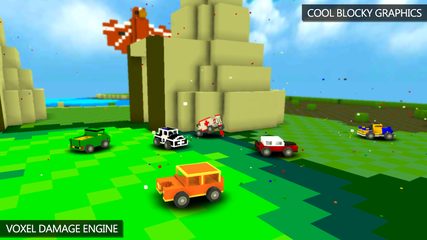 Screenshot 2: Blocky Demolition Derby