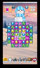 Screenshot 1: Snowman Swap - match 3 games and Christmas Games