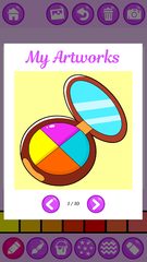 Screenshot 21: Beauty Makeup: Glitter Coloring Game for Girls