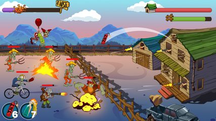 Screenshot 1: Zombies Ranch. Zombie shooting games