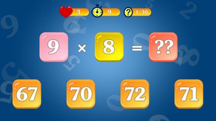Screenshot 8: Multiplication table for children. Training.