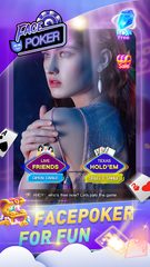 Screenshot 1: Face Poker - Live Video Poker