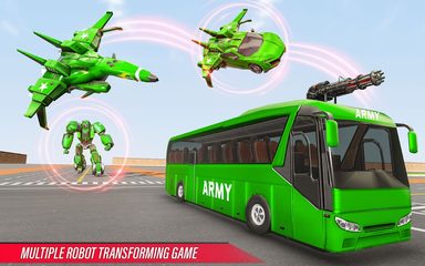 Screenshot 11: Army Bus Robot Car Game 3d