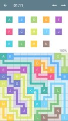 Screenshot 1: Color Pipes (Numberlink)