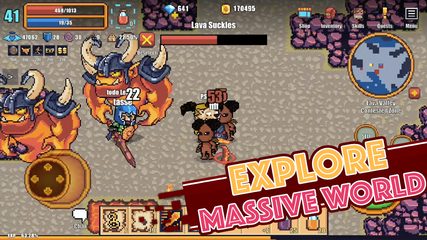 Screenshot 1: Pixel Knights Online 2D MMORPG