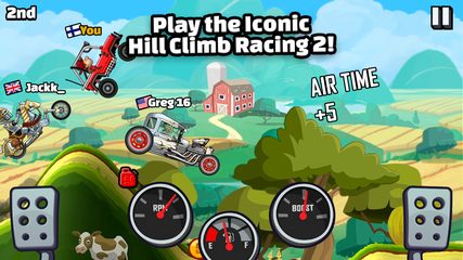 Screenshot 1: Hill Climb Racing 2