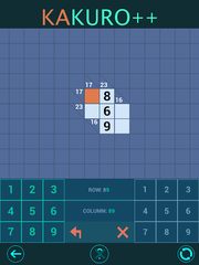 Screenshot 13: Kakuro Plus. Cross-Sums.