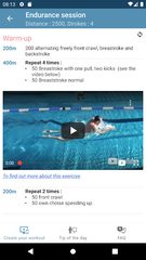 Screenshot 5: Swimming workout builder
