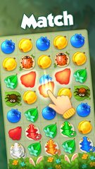 Screenshot 2: Bloomberry match-3 story. Merge fruits & decorate!