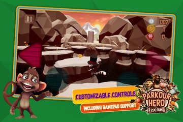 Screenshot 3: Parkour Hero - Animal Runner 3D Stunts Simulator