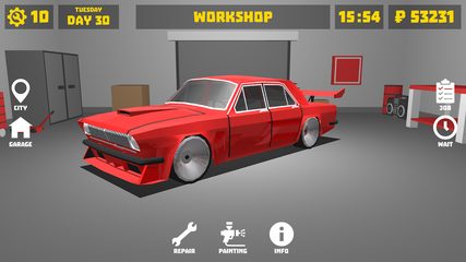Screenshot 1: Retro Garage - Car Mechanic
