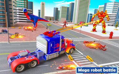 Screenshot 9: Flying Dragon Transport Truck Transform Robot Game