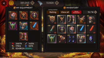 Screenshot 1: Secret Tower 500F (Super fast growing idle RPG)