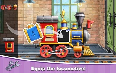 Screenshot 1: Train Games for Kids: station