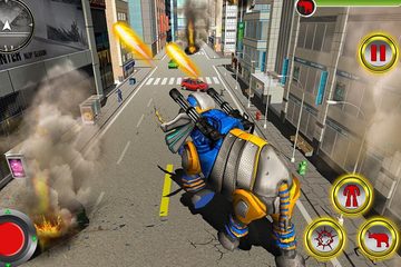 Screenshot 5: Elephant Vs Lion Robot Game