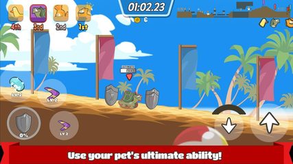 Screenshot 3: Pets Race - Fun Multiplayer PvP Online Racing Game