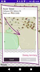 Screenshot 2: Vassals - GPS, Build, Produce, Battle