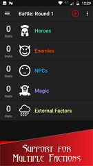 Screenshot 5: Initiative Tracker for D&D