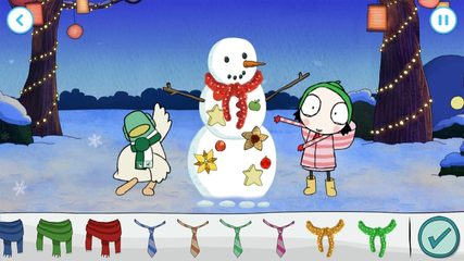Screenshot 4: Sarah & Duck: Build a Snowman