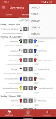 Screenshot 7: Live Scores for Bundesliga 2021/2022