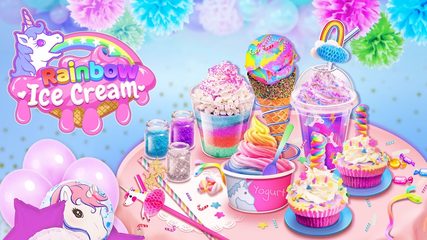 Screenshot 5: Rainbow Ice Cream - Unicorn Party Food Maker