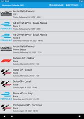 Screenshot 6: Motorsport Calendar 2022