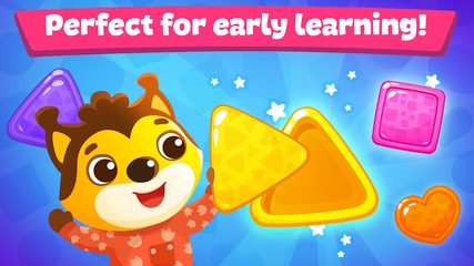 Screenshot 1: Shapes and Colors kids games