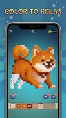 Screenshot 1: Pixel Art Gallery : Paint Colo