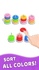 Screenshot 1: Color Hoop Stack - Sort Puzzle