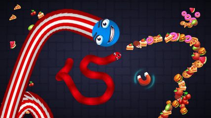 Screenshot 3: Snake vs Worms: Fun .io Zone