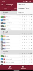 Screenshot 5: Live Scores for World Cup Qatar 2022 Qualifiers