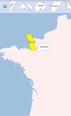 Screenshot 2: France Departments Map Puzzle